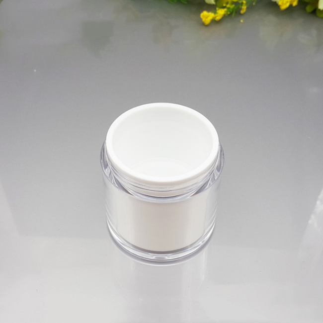 empty 15ml 30ml 50ml luxury acrylic material face cream airless pump jar for cosmetic