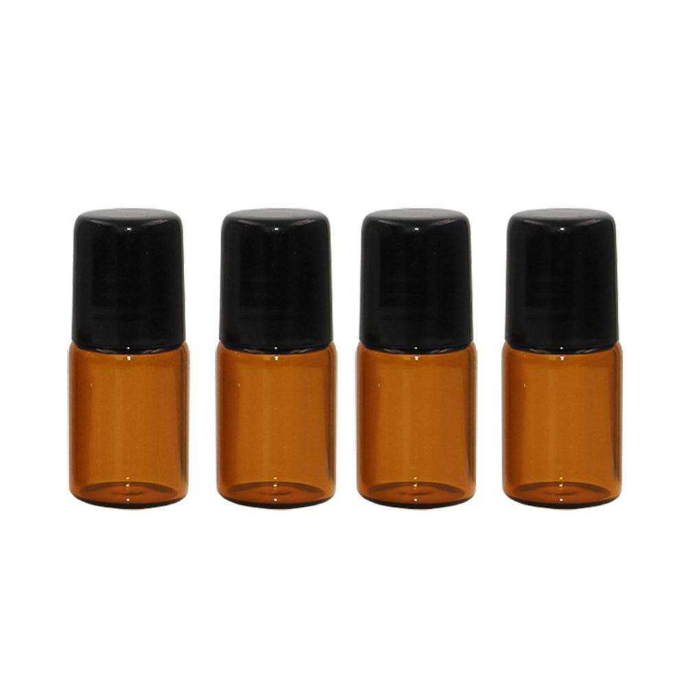 empty 1ml 2ml 3ml 5ml 10ml mini amber perfume glass roll on bottle