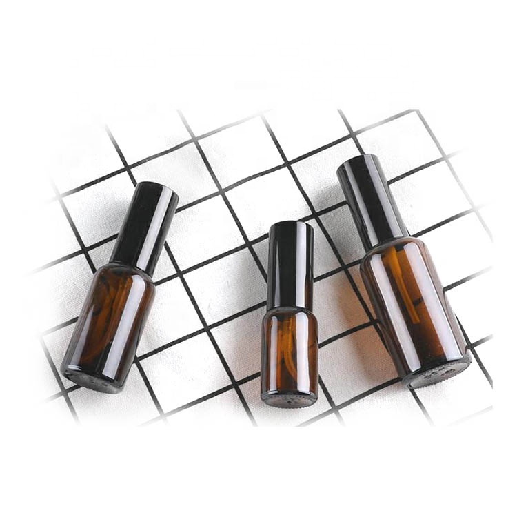 empty 1oz 30ml Amber Glass perfume aicohol Spray Bottles with Black Fine Mist Sprayers