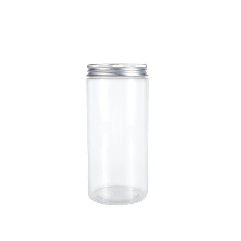 empty 2 oz 3 oz 6 oz 8 oz 10 oz 16 oz PET bottle plastic jar with wide mouth gold lids for cosmetics food product