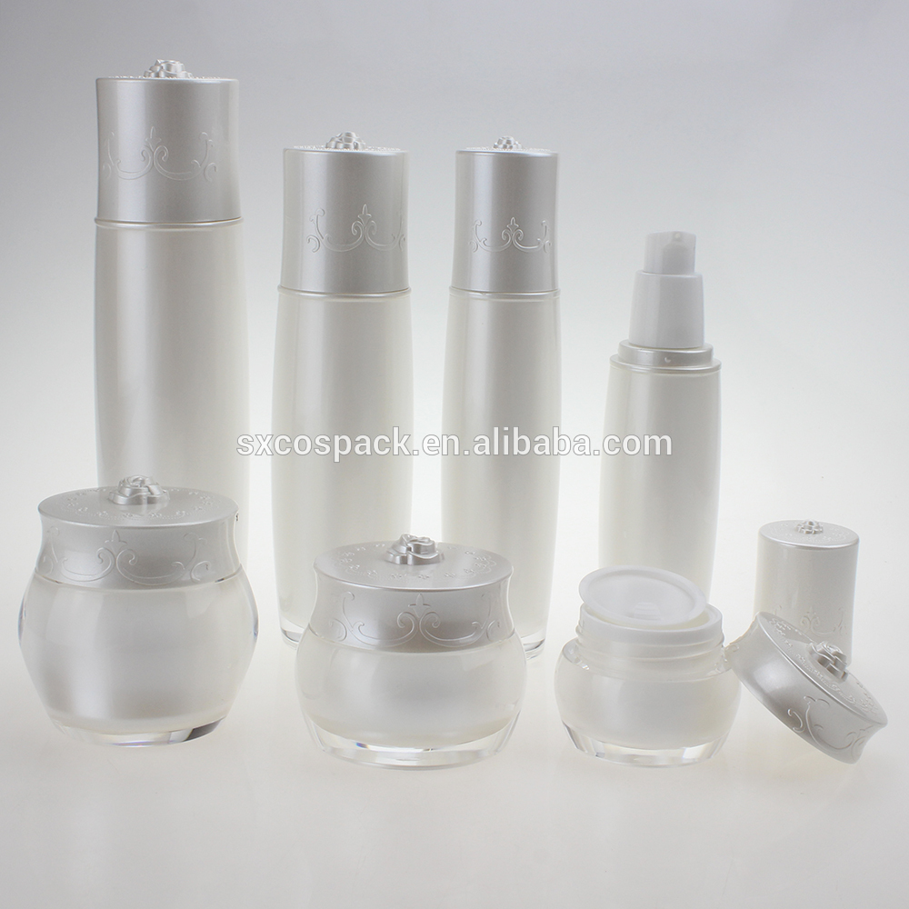 empty 20g acrylic plastic cream jar, face cream cosmetic jar