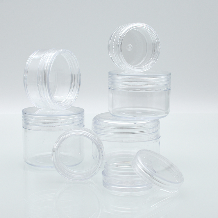 empty 2ml 2g 2.5ml 3ml 5ml 10ml 2.5g 3g 5g 10g mini clear plastic ps jar 3ml cream jar plastic 5g 10g plastic jar for cosmetic