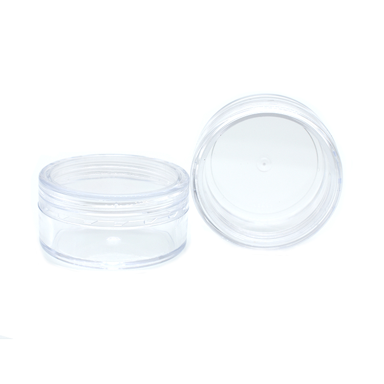 empty 2ml 2g 2.5ml 3ml 5ml 10ml 2.5g 3g 5g 10g mini clear plastic ps jar 3ml cream jar plastic 5g 10g plastic jar for cosmetic