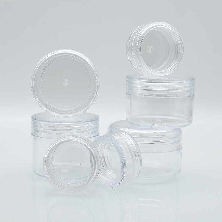 empty 2ml 2g 2.5ml 3ml 5ml 10ml 2.5g 3g 5g 10g mini clear plastic ps jar 3ml cream jar plastic 5g 10g plastic jar for cosmetic