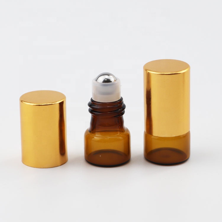 empty 2ml 3ml 5ml mini Roller Bottle Essential Oil Glass roll on bottles glass perfume bottle with metal ball