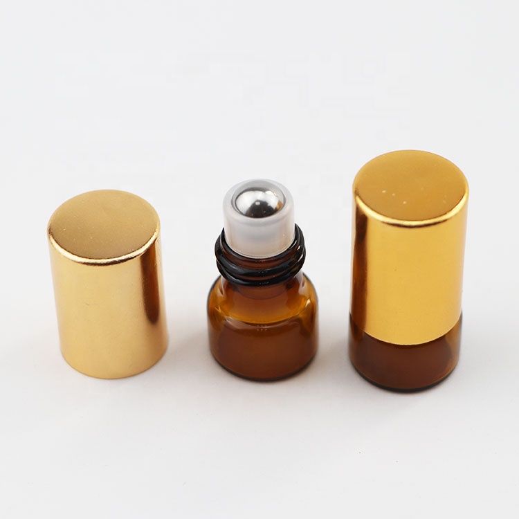 empty 2ml 3ml 5ml mini Roller Bottle Essential Oil Glass roll on bottles glass perfume bottle with metal ball