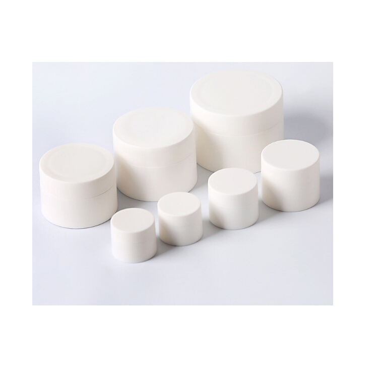 empty 3 g 5 g 10 g cream plastic jar white PP material plastic cream jar for face cream
