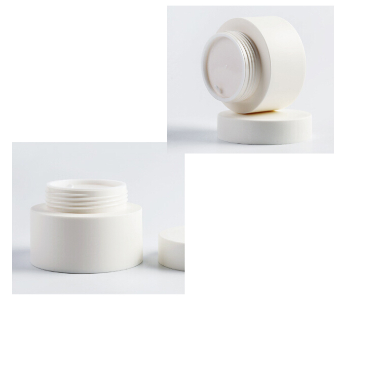 empty 3 g 5 g 10 g cream plastic jar white PP material plastic cream jar for face cream