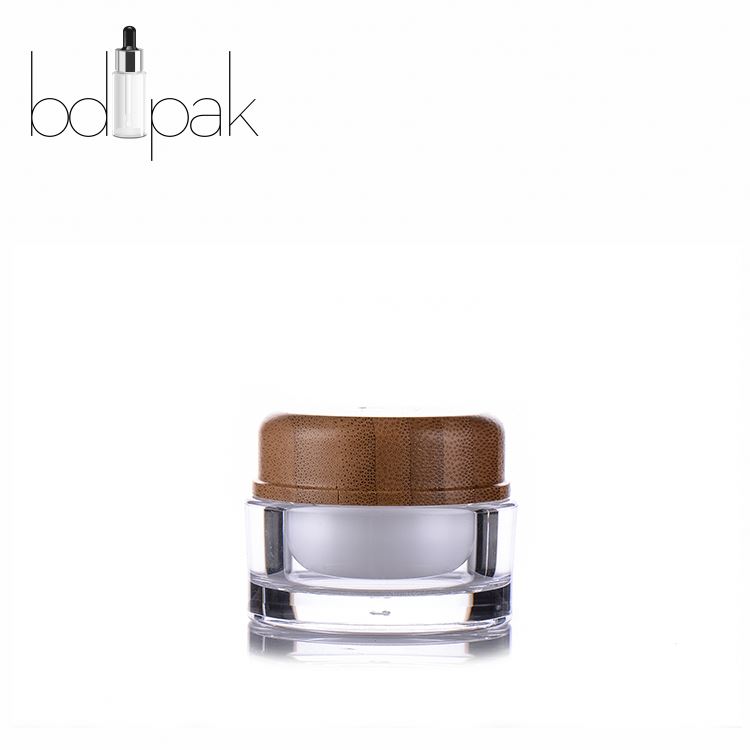 empty 30 ml glass biodegradable packaging cream jar