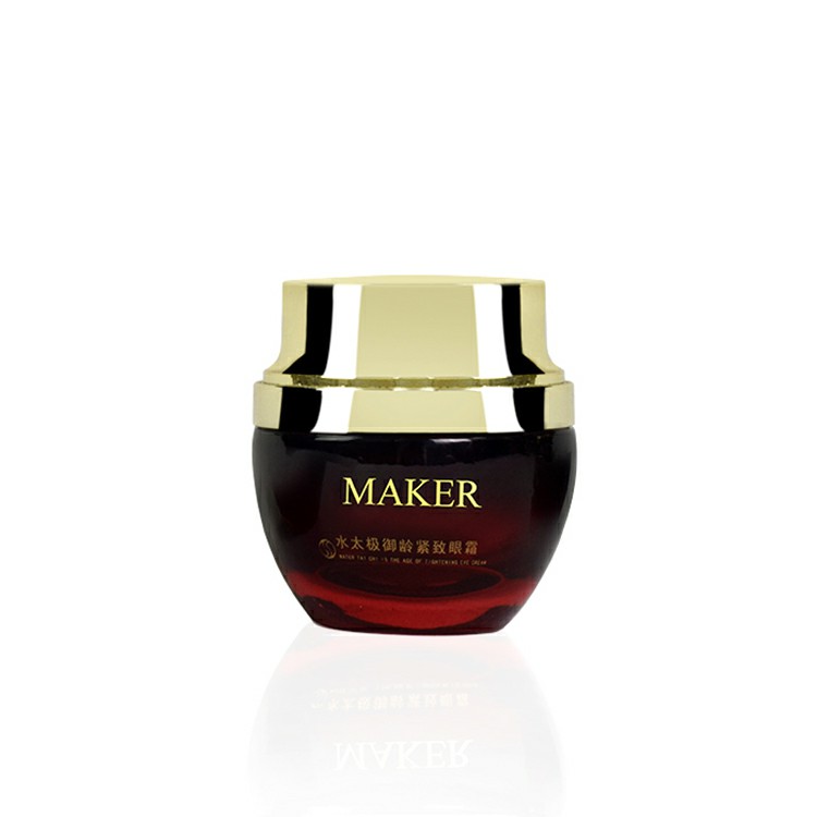 empty 30g 1oz black gradient gold face cosmetic glass packaging sets skin care hand cream jar