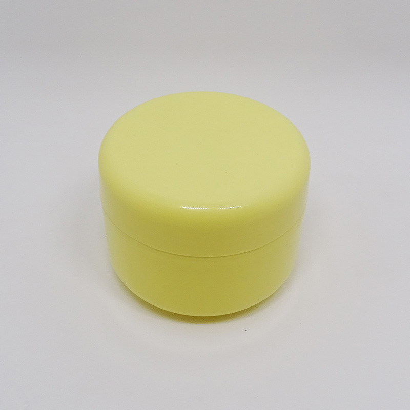 empty 30g 50g 100g 150g 250g body butter cream yellow PP plastic cosmetic jar packaging