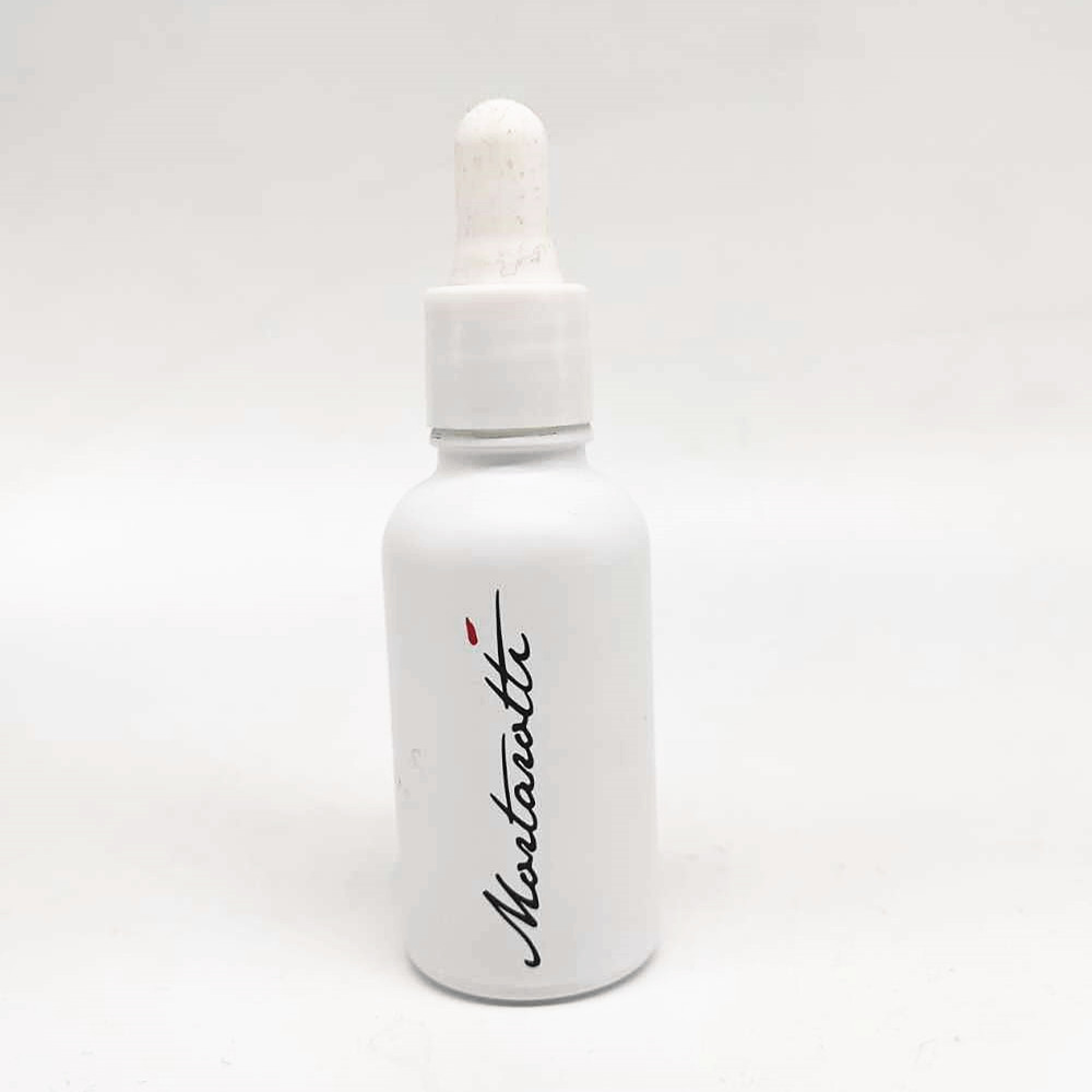 empty 30ml 50ml white Essential Oil Dropper Bottle with glossy white plastic Cap