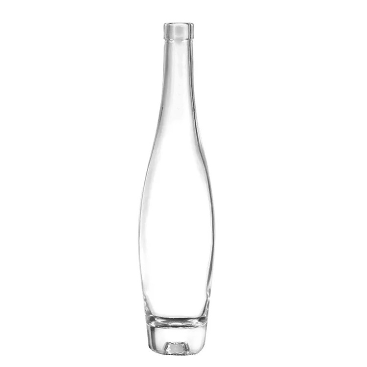 empty 375ml 500ml bowling shape glass bottle for wine with polymer T cap
