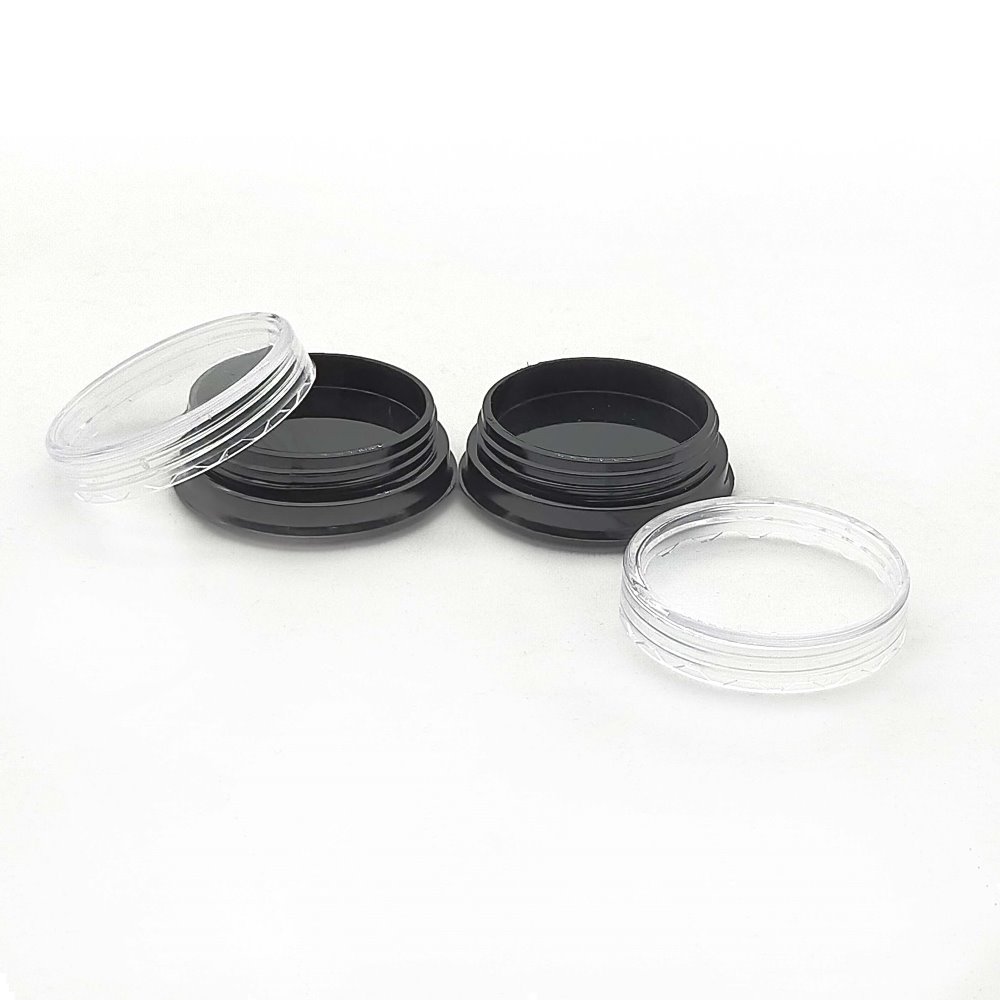 empty  3g plastic jar ,  round case for cream or nail powder  container