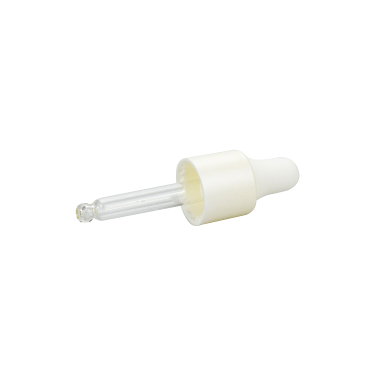 empty 4ml round glass cosmetic liquid oil sample bottle with white dropper