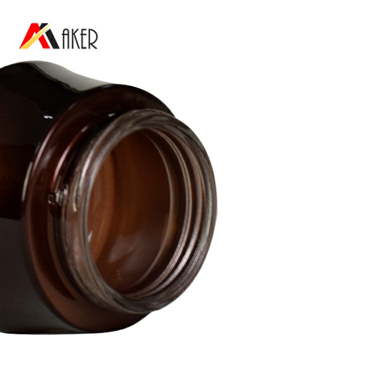empty 50g 2oz black gradient gold face cosmetic packaging sets skin care hand cream glass jar