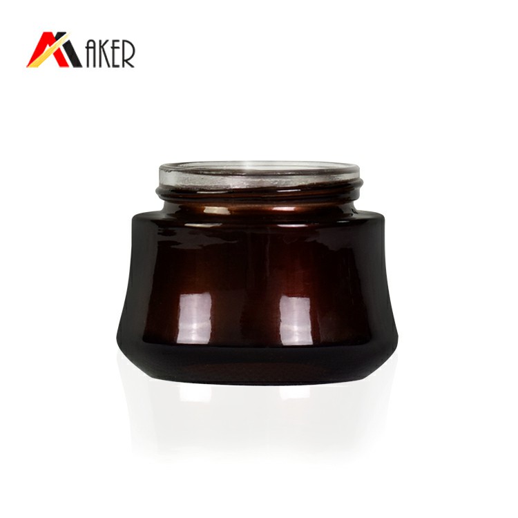 empty 50g 2oz black gradient gold face cosmetic packaging sets skin care hand cream glass jar