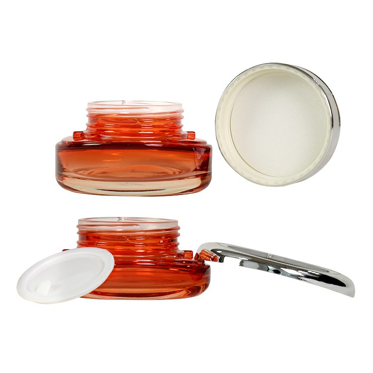 empty 50g 2oz personal care cosmetic packaging glass jar for body cream face cream skin care cream