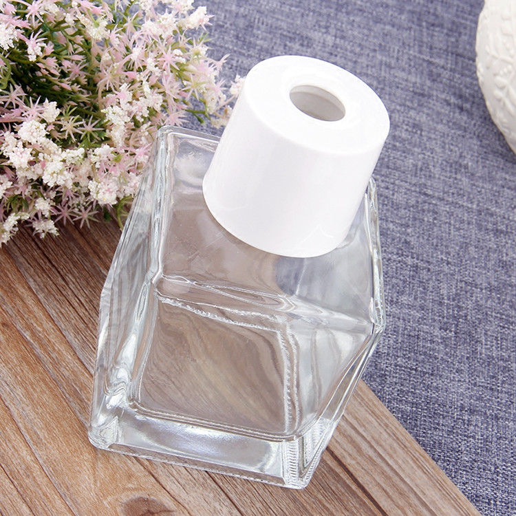 empty 50ml 100ml 150ml square shape reed diffuser glass bottle