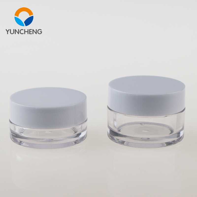 empty 5g 8g 10g 15g 30g 50g mini round PETG cream jar cosmetic