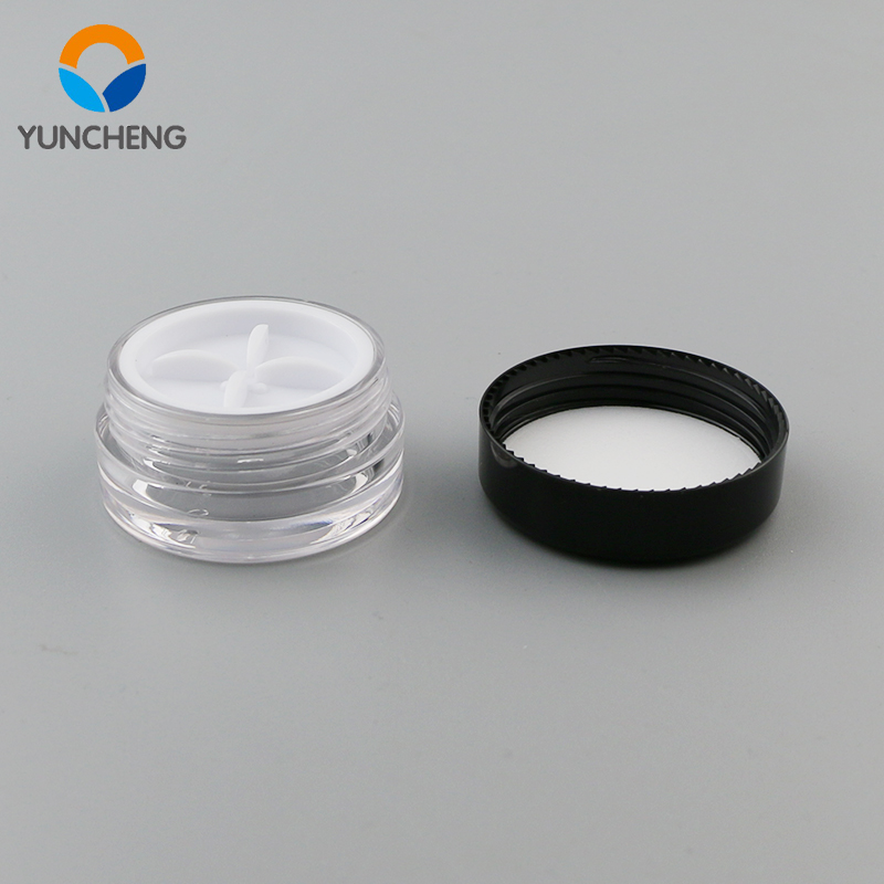 empty 5g 8g 10g 15g 30g 50g mini round PETG cream jar cosmetic