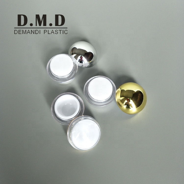 empty 5grams 5 grams 5ml ball shape plastic container