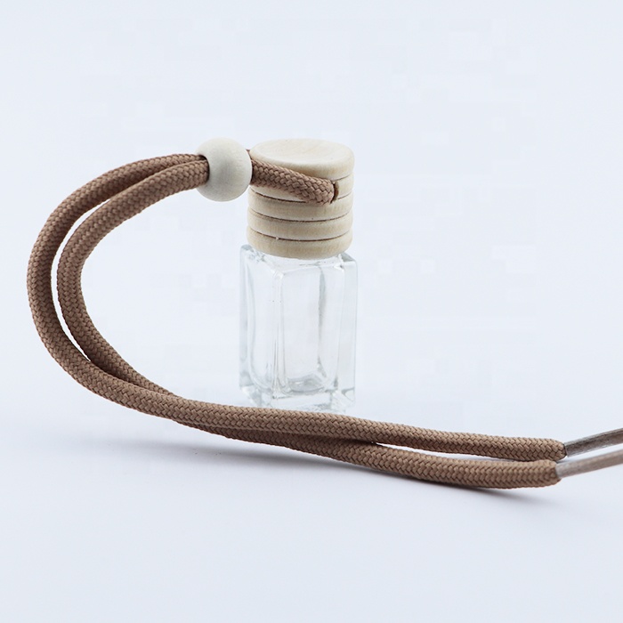 empty 5ml 8ml 10ml 12ml 15ml 17ml wooden cap glass car air freshener hanging perfume bottle fragrance bottle diffuser
