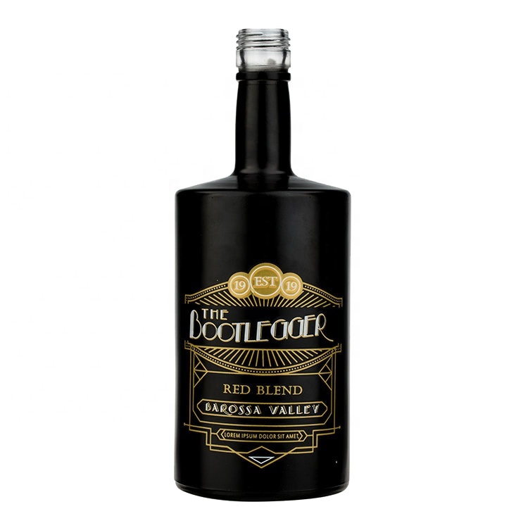 empty 750ml alcohol glass bottle spirit bottle