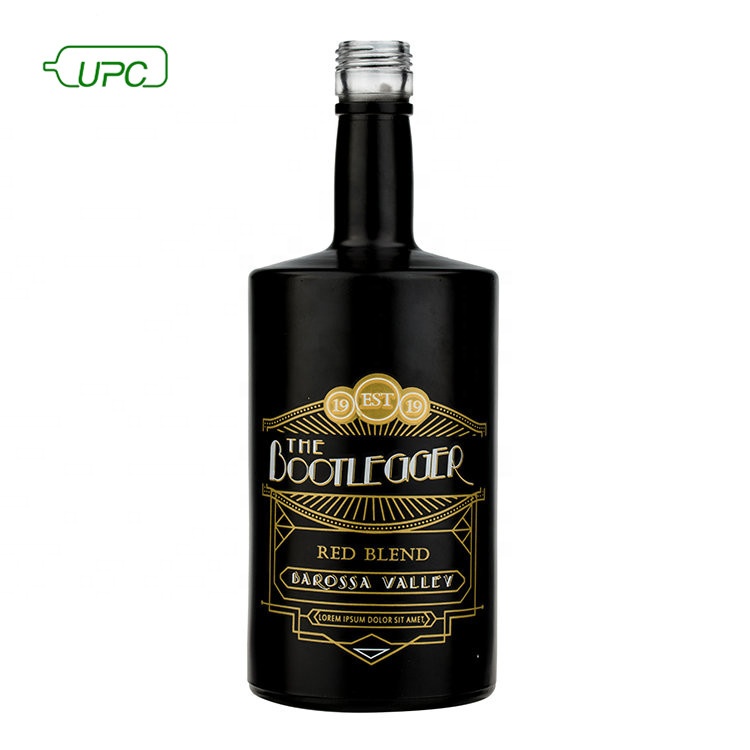 empty 750ml alcohol glass bottle spirit bottle