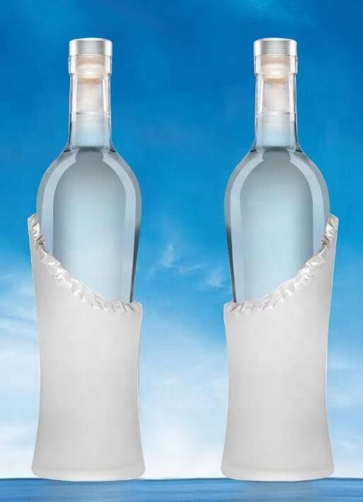 empty 750ml alcohol glass bottle spirit bottle