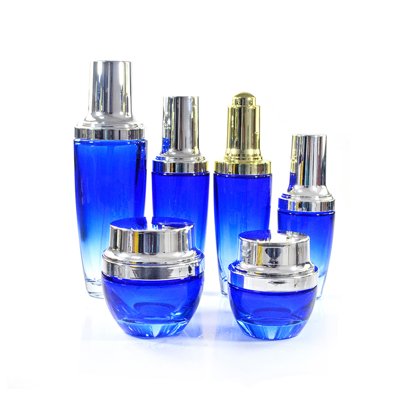 empty Cosmetic packaging glass bottles 20g 30g 50g glass cream jar 20ml 30ml 50ml 100ml 120ml 150ml glass pump lotion bottles