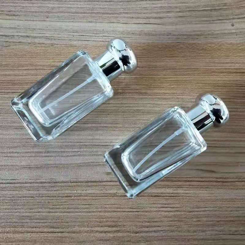 empty Jo Malone 30ml clear square empty refillable perfume bottles glass spray bottle with aluminum atomizer for fragrance