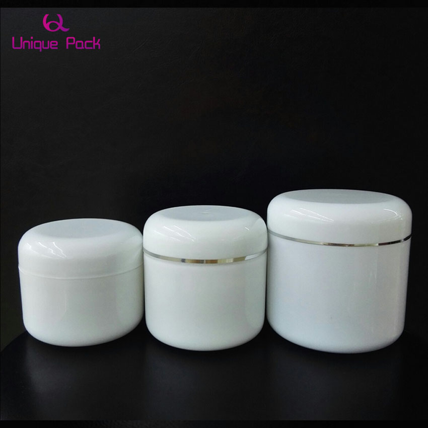 empty OEM cream JAR HDPE PET airless pump hair treatment packaging plastic jar