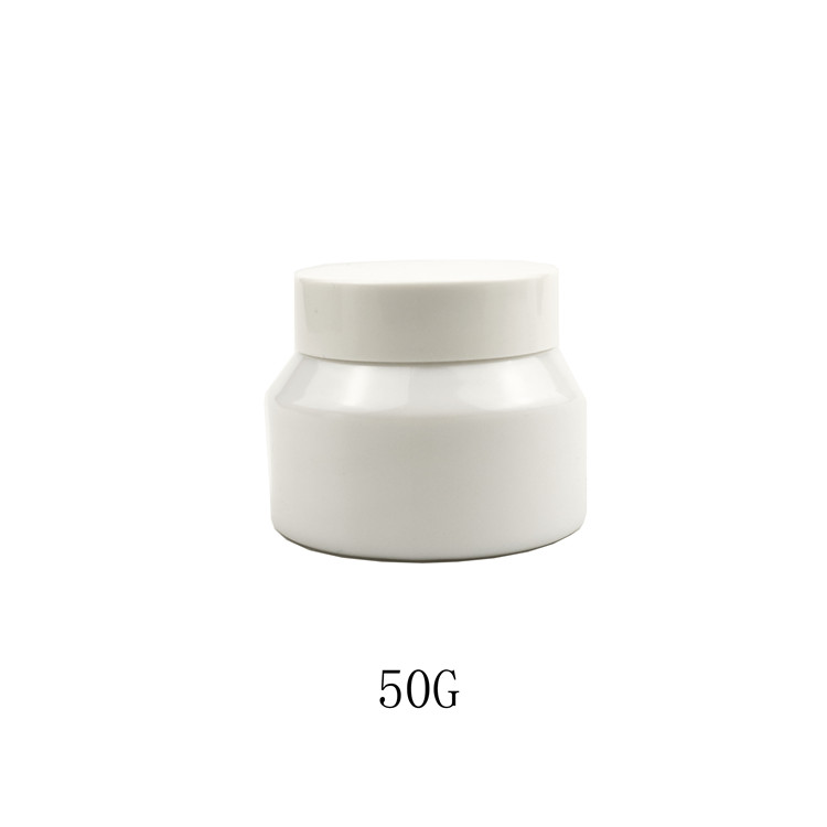 empty Opal glass white 4oz 1515ml 30ml 50ml 100ml oblique shoulder cosmetic opal glass jar with cap for face cream