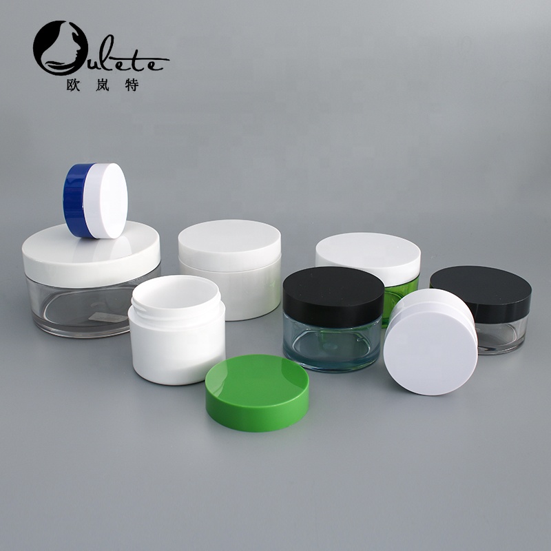 empty PET frosted plastic cosmetics body scrub containers cosmetic body butter jar 1oz 1.7oz 3oz 5oz 6oz 8oz