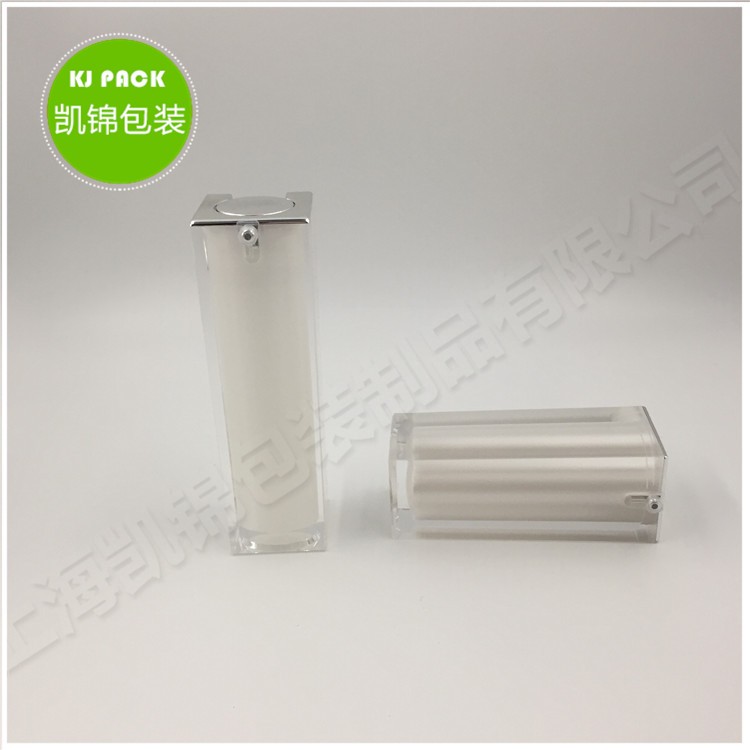 empty acrylic 100ml 120ml lotion packaging cosmetics frost white