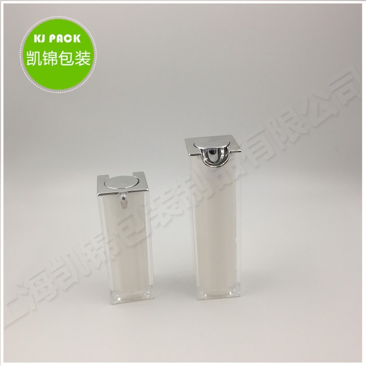 empty acrylic 100ml 120ml lotion packaging cosmetics frost white