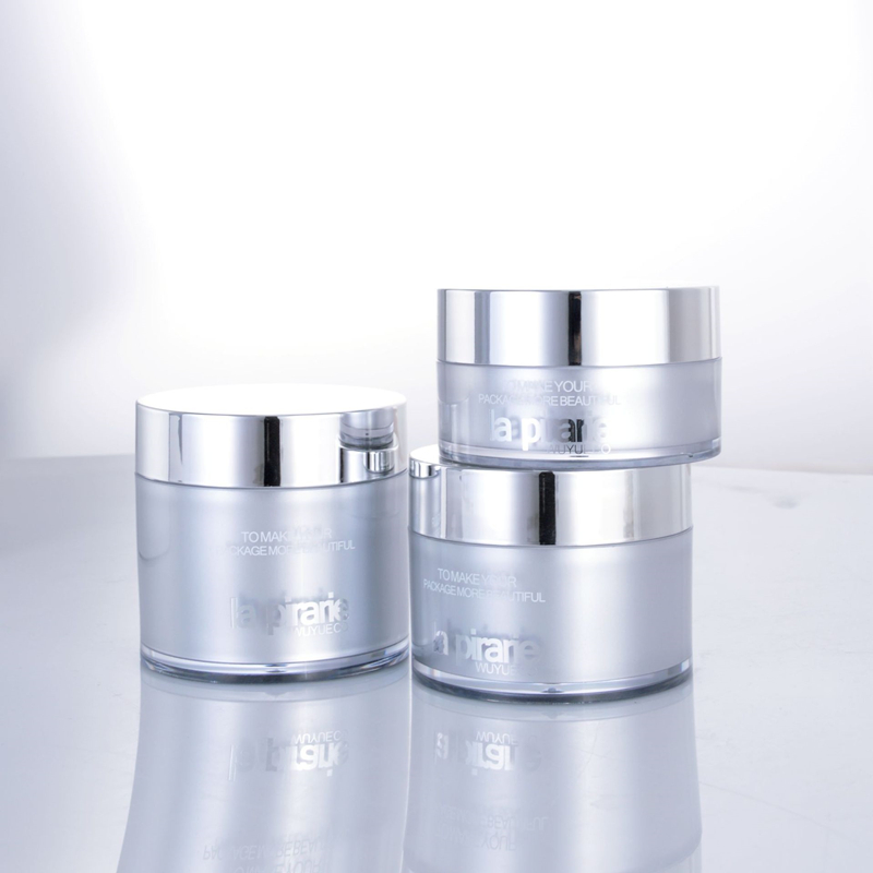 empty acrylic cosmetic jars set with serum and tube 1000 moq large jar acrylic cosmetic cream