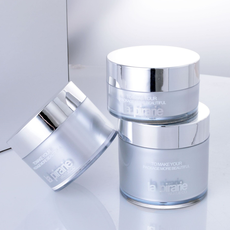 empty acrylic cosmetic jars set with serum and tube 1000 moq large jar acrylic cosmetic cream