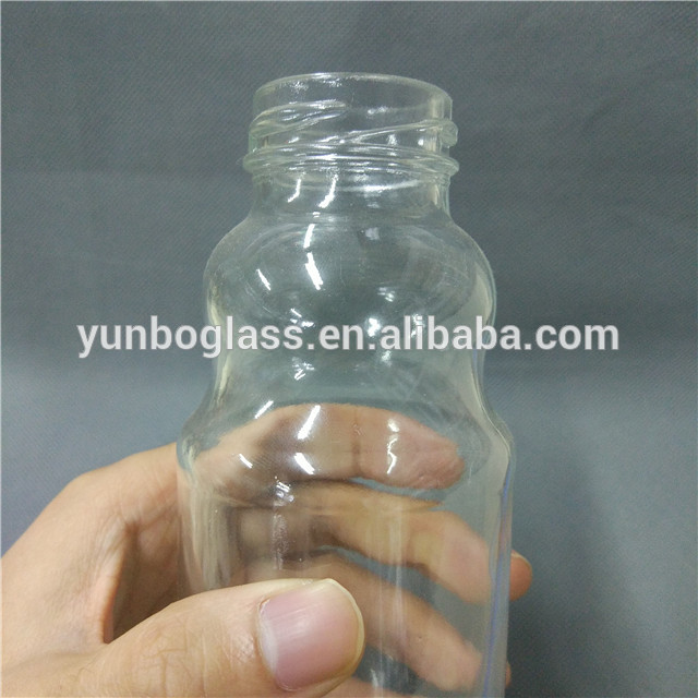 empty beautiful outdoor sports glass beverage bottle for water, beverage and milk