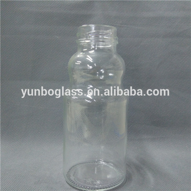 empty beautiful outdoor sports glass beverage bottle for water, beverage and milk