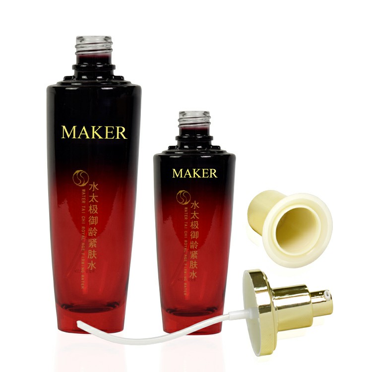 empty black gradient red 30g 50g 30ml 50ml 100ml 130ml glass jar skincare face cream lotion bottle cosmetic glass bottle sets