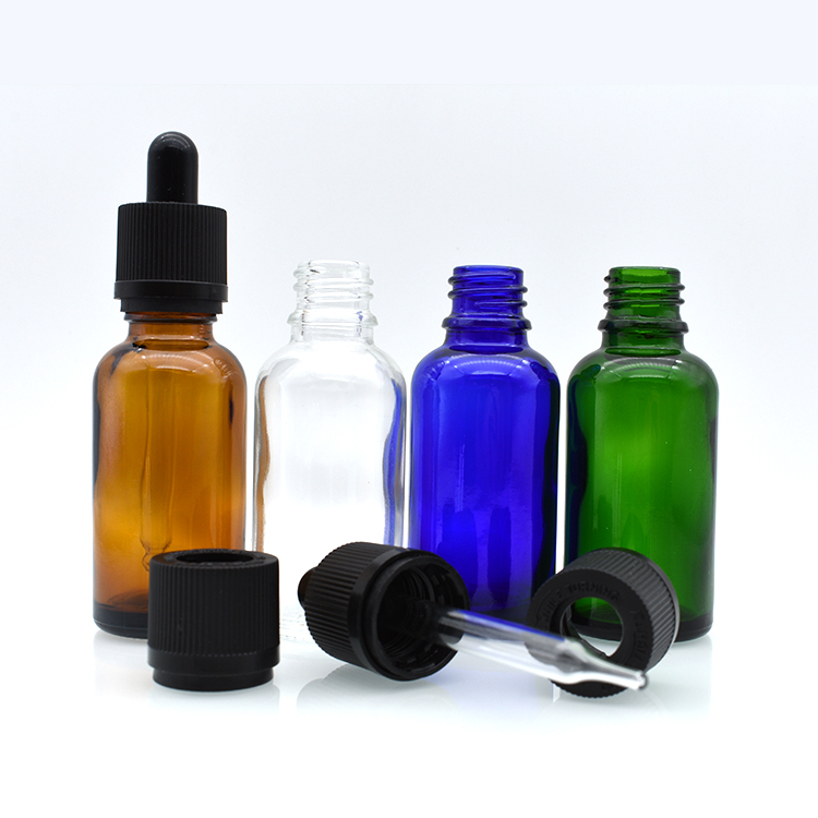 empty blue green clear 5ml 10ml 15ml 100ml 50ml 30ml 20ml amber glass dropper bottle essential oil glass dropper bottle