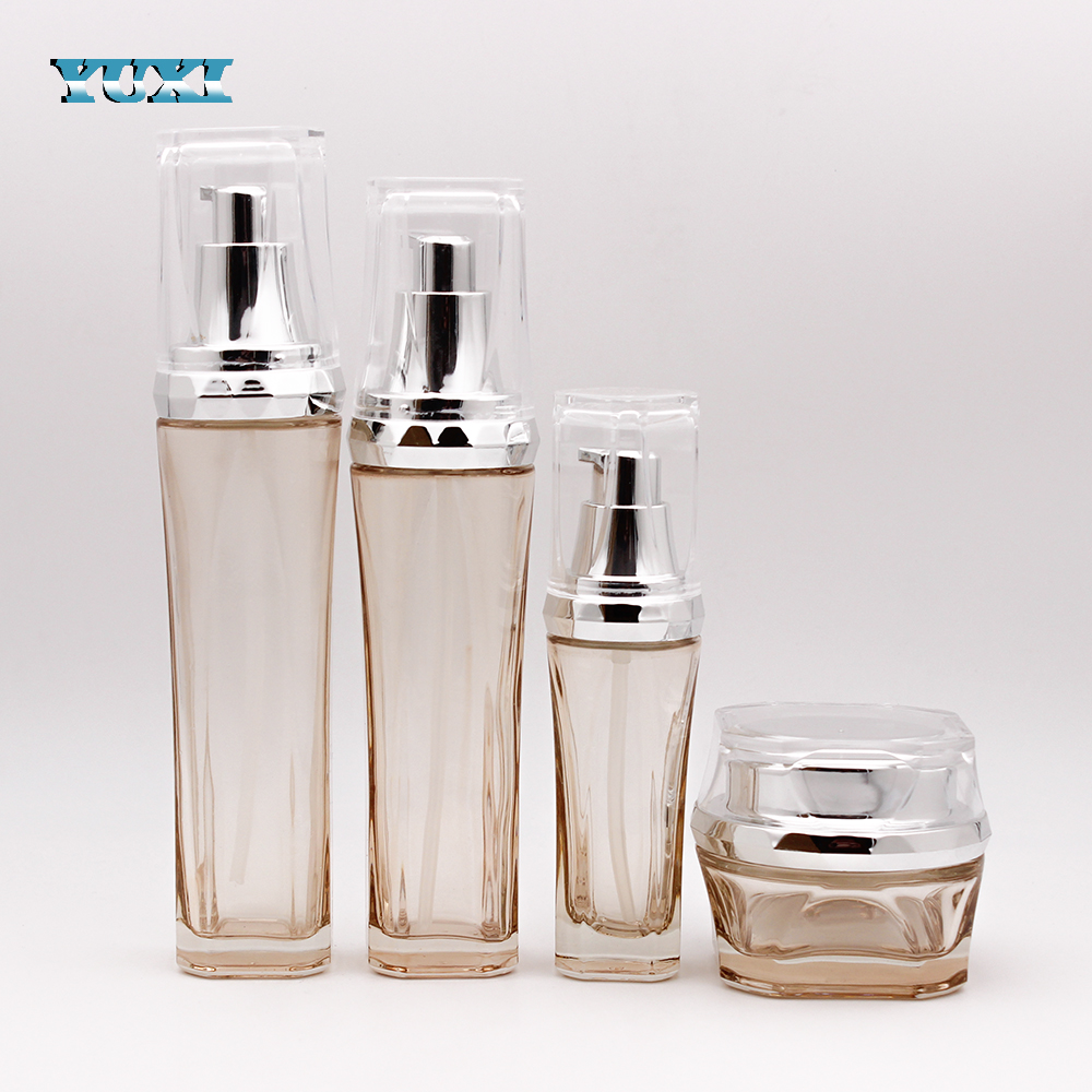 empty bulk unique glass cosmetic beauty containers