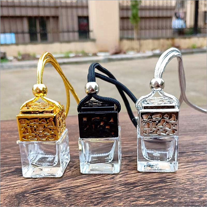 empty car hanging perfume bottles/10ml car hanging perfume bottles/perfume bottle holder for car wooden cap car perfume bottle