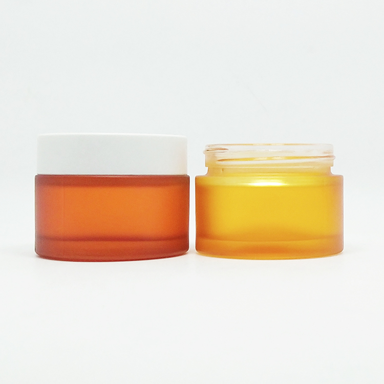 empty classic round stock glass jars 5g 10g 20g 30g 50g 100g face eye cream clear glass jar with matte silver lid for skincare