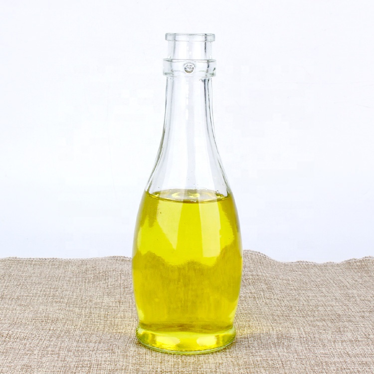 empty clear 350ml swing top glass dressing bottles with flip cap