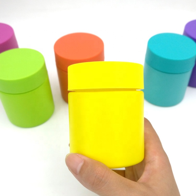 empty colored child proof bottles herb cbd nuts containers 1oz 2oz 3oz 4oz 5oz 8oz matte pink glass kush jar with CR screw lids
