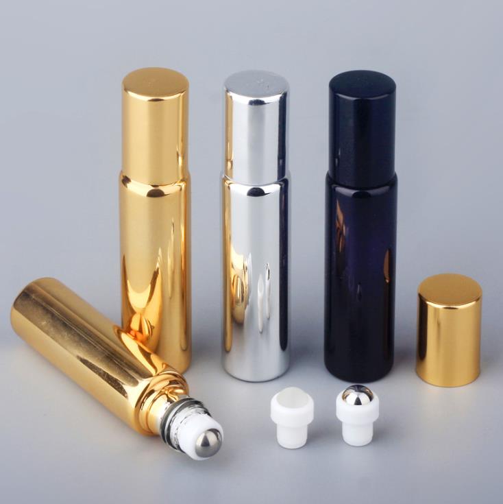 empty colorful perfume essential oil 8 ml 5ml roller roll on bottle with stainless steel ball