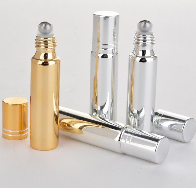 empty colorful perfume essential oil 8 ml 5ml roller roll on bottle with stainless steel ball